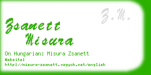 zsanett misura business card